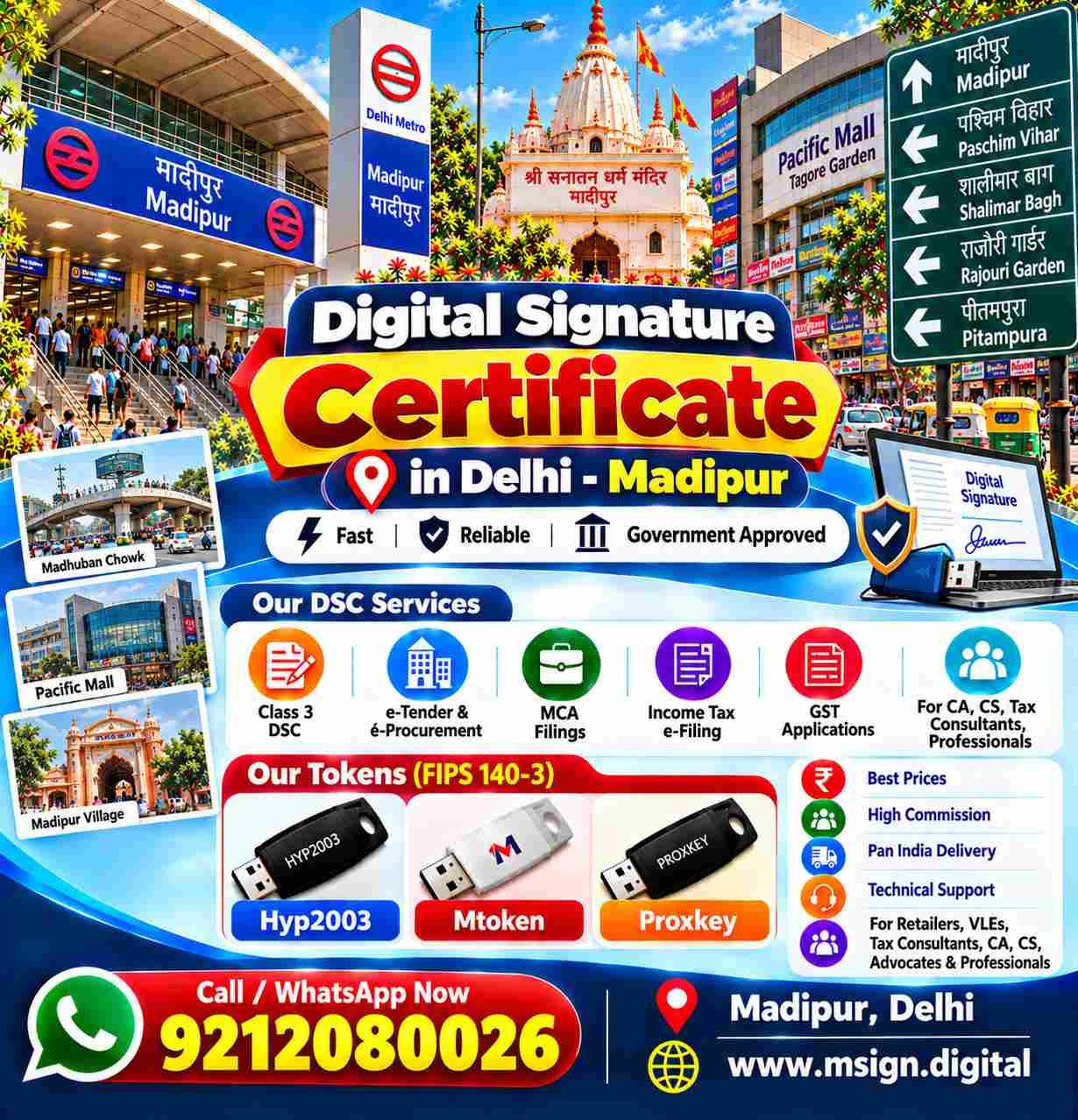 Modern commercial buildings representing business services in Delhi