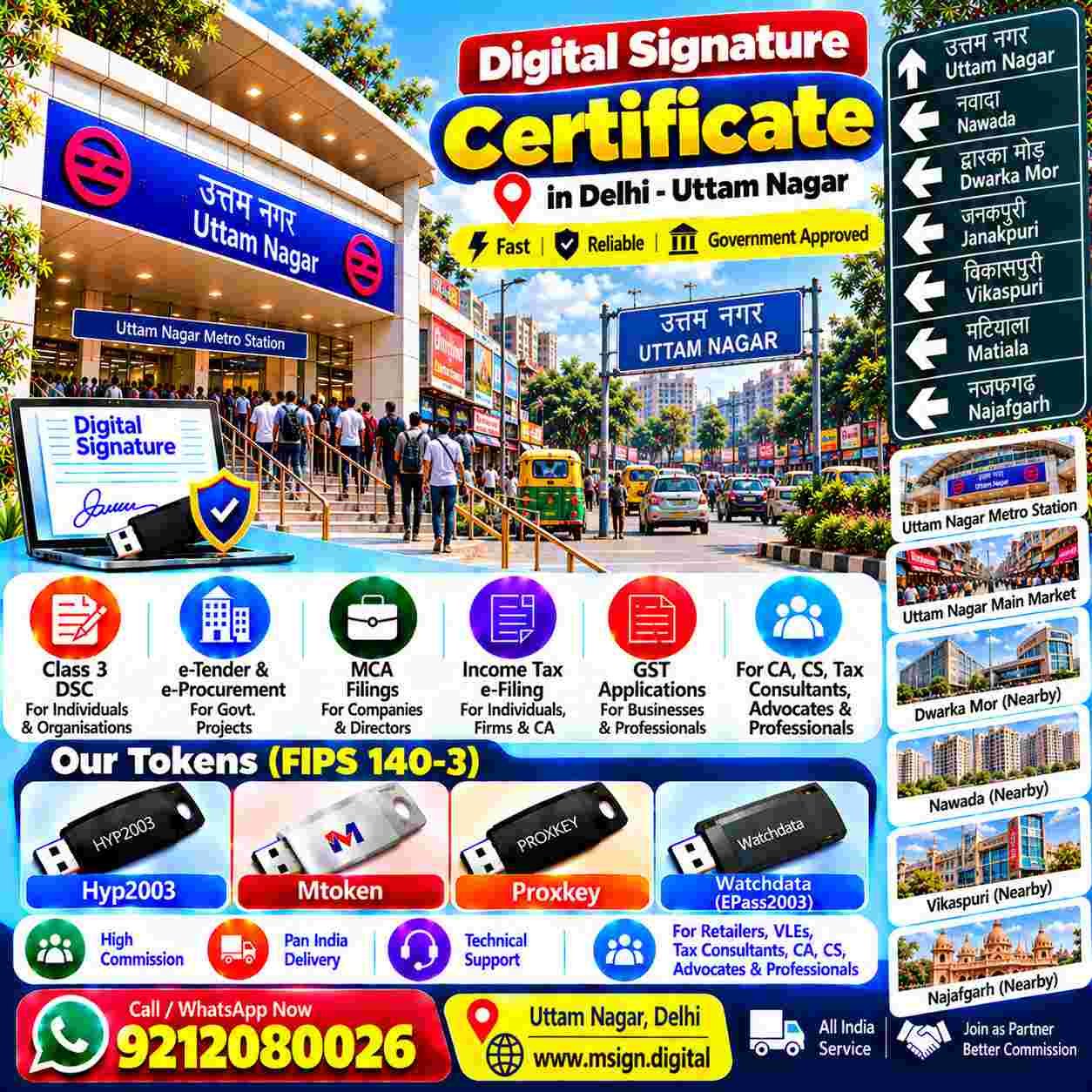 Modern commercial buildings representing business services in Delhi